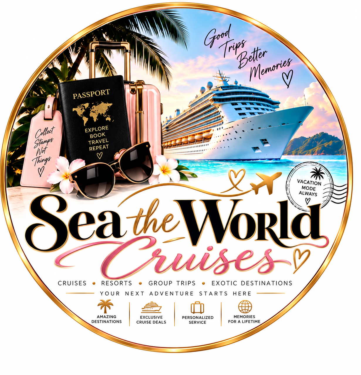 Sea The World travel logo